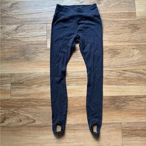 Pact Black Leggings with Stirrup Design